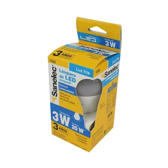 Foco led 3W 90-150V 6500K