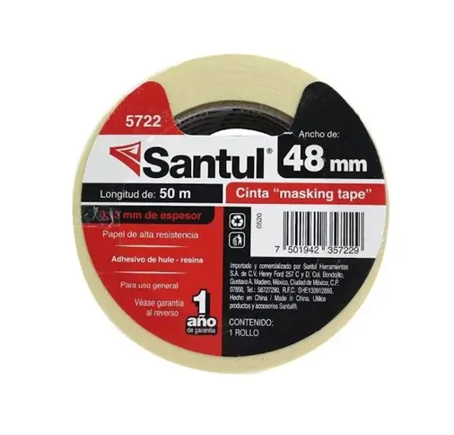 Cinta masking tape 48mm 2" 50m
