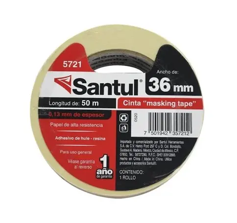 Cinta masking tape 36mm 1 1/2" 50m