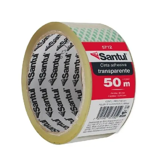 Cinta adhesiva transparente 50 m