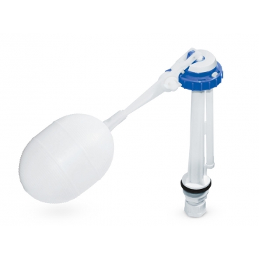 Válvula de llenado con flotado r de PVC para tanque bajo