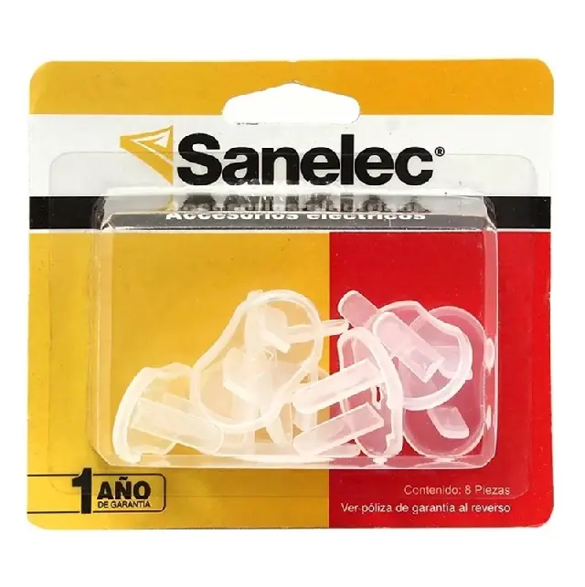 Protectores p/contacto transparentes precio x blister de 8 pz