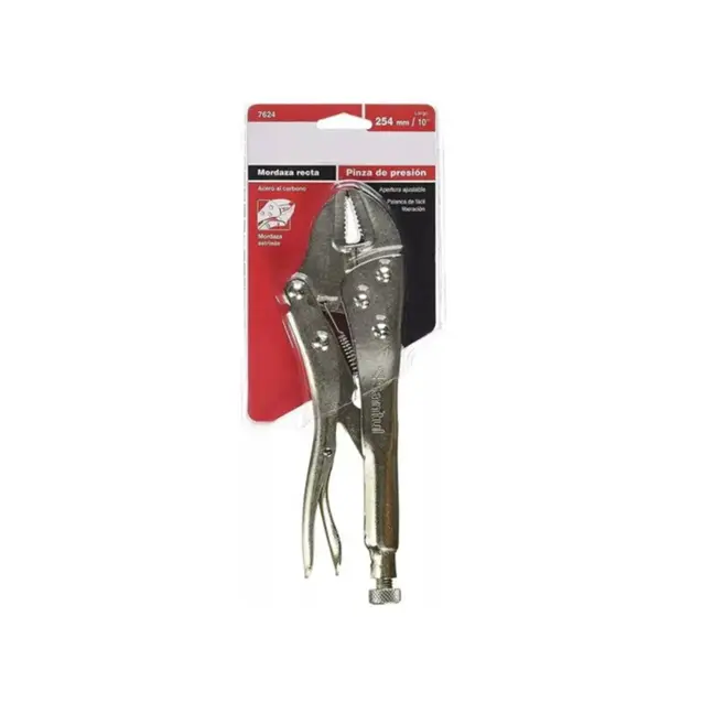Pinza clásica de presión 10 mordaza recta