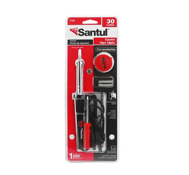 Cautín tipo lápiz 30W jgo con 5 accesorios