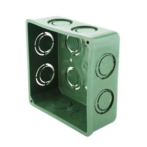 Caja de registro plástica sin tapa 4" X 4"