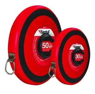 Cinta larga 50 m de fibra de vidrio, carcasa plástica