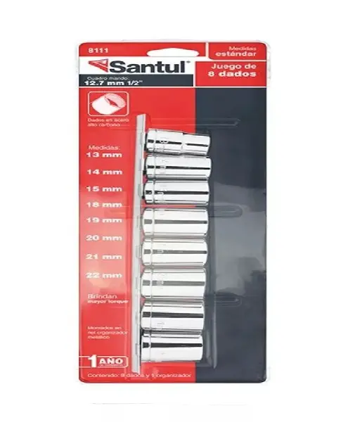 Dados juego de 8 pzs milimétricos