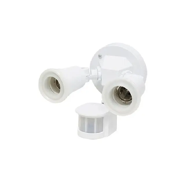 Portalámpara doble c/sensor de movimiento 75W