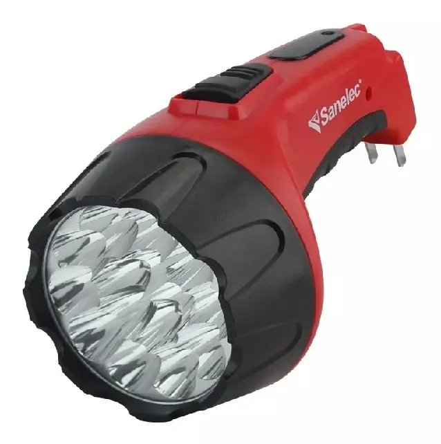 Linterna recargable 15 leds ergonómica 60 lúmenes