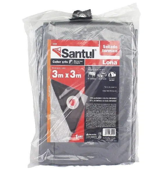Lona premium gris 3 x 3m
