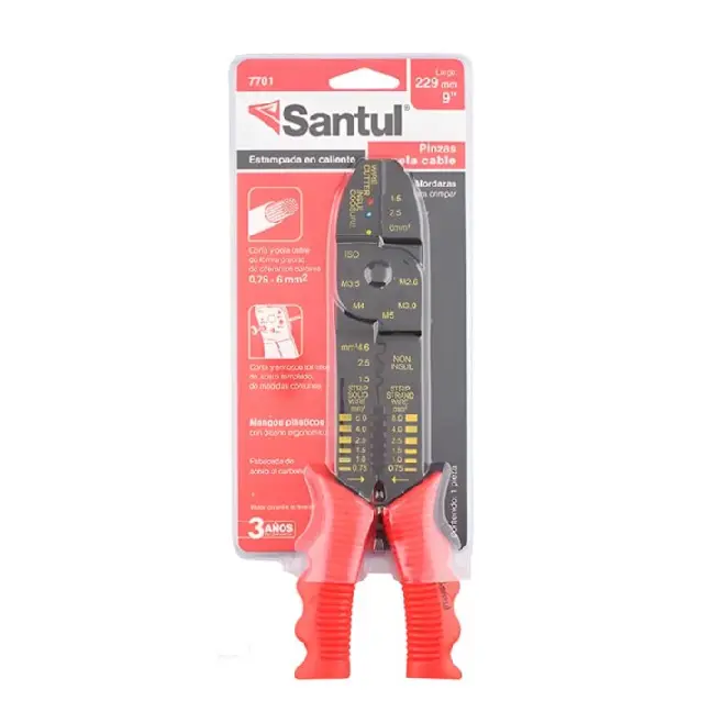 PINZA CLASICA PELACABLES 9 BLISTER SANTUL