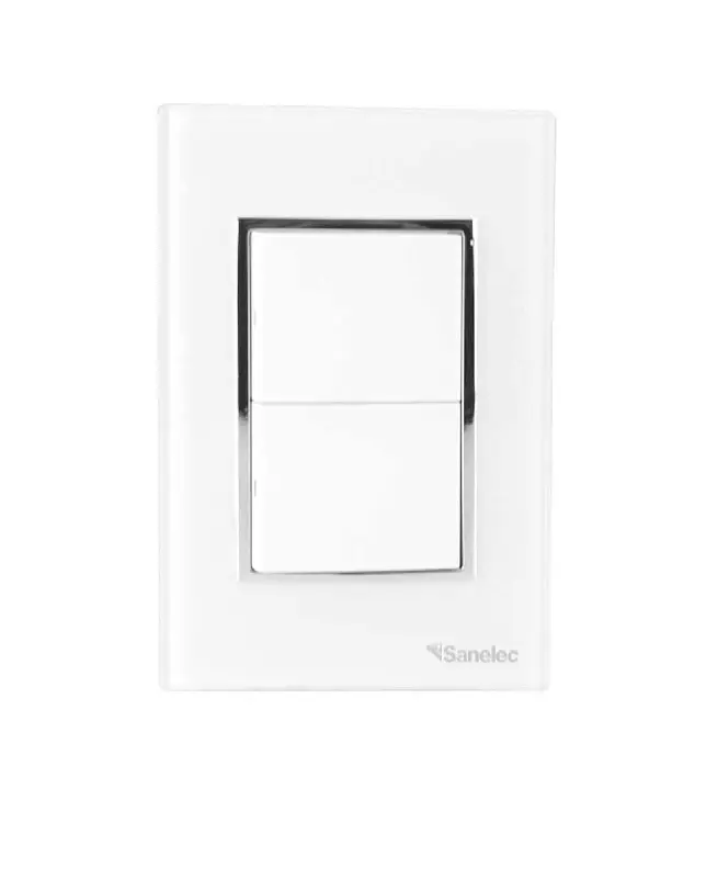 Placa Venecia Blanco apagador doble