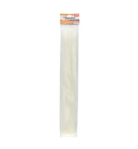 Cinchos plásticos 4.8 x 450 mm color natural 50 pz precio x bolsa