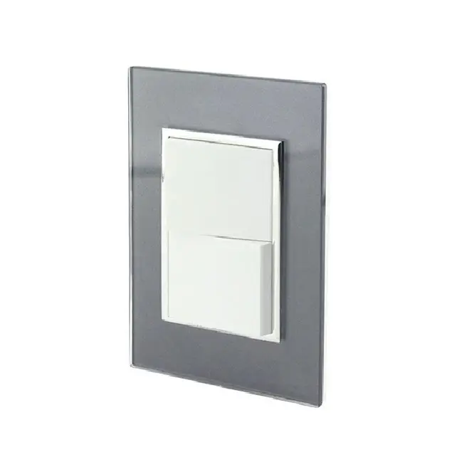 Placa Venecia Humo apagador sencillo y de escalera