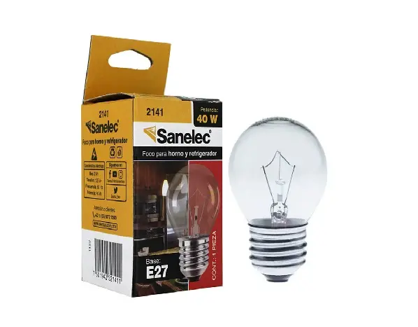 Foco incandescente horno/refrigerador transparente 40W