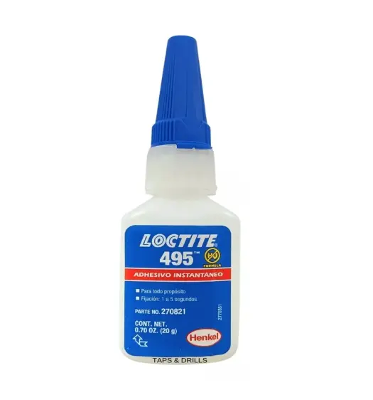 ADHESIVO INSTANTANEO USO INDUSTRIAL VISCOSIDAD CP 40 20 GR (0.70 OZ) (SUPER BONDER) (495-03)