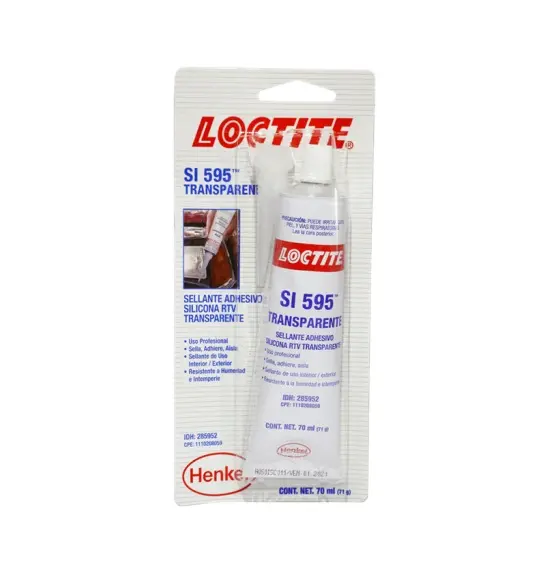 SILICON AUTOMOTRIZ RTV ALTA TEMPERATURA FORMADOR DE JUNTAS TRANSPARENTE 70 ML 285952 (BLISTER)