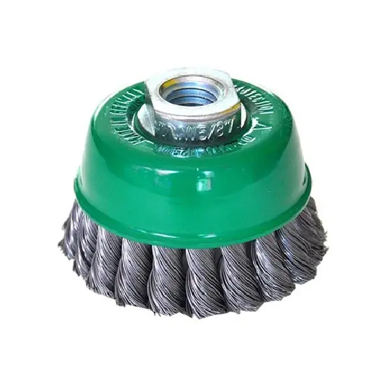 CARDA COPA ALAMBRE TRENZADO 3"X0.014"XMRX3/4" ACERO INOXIDABLE TENAZIT