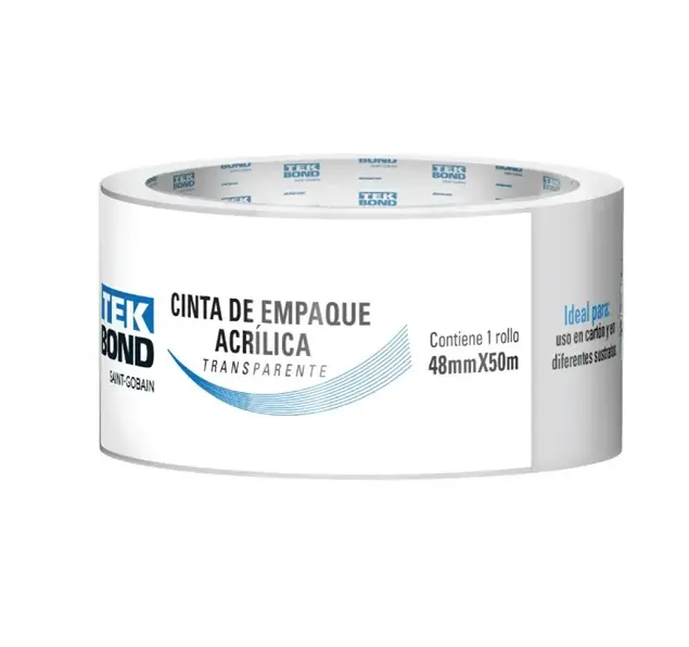CINTA EMPAQUE TEKBOND 48MMX50M TRANS