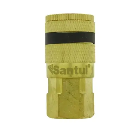 Cople de latón, cuerda 1/4 NPT hembra