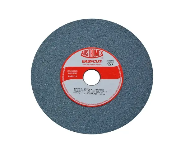 PIEDRA ABRASIVA T-1 8"X1"X1"G80 GRIS FINO USO GRAL-METAL-ESMERILAR-AFILAR-H.FORJ (EASY-CUT)