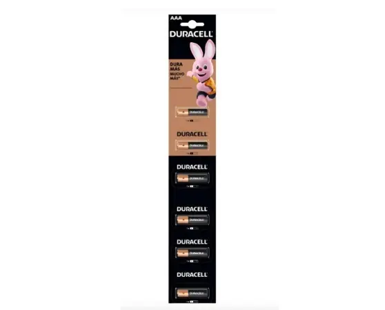 PILA ALCALINA AAA DURACELL TIRA DESPRENDIBLE PRECIO POR PIEZA