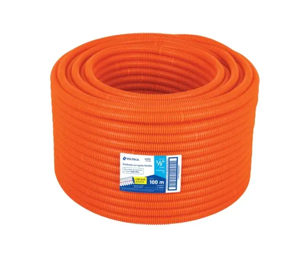 METRO DE POLIDUCTO 1/2' CORRUGADO FLEX. REFORZ. C/GUIA, 100M