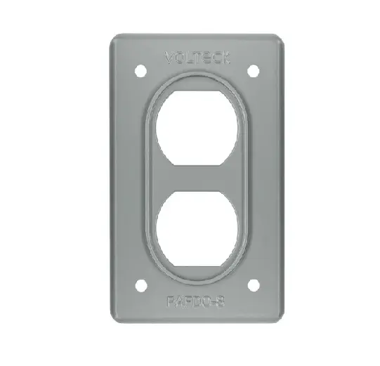 PLACA DE ACERO, FS, DOBLE, DE SOBREPONER, VOLTECH