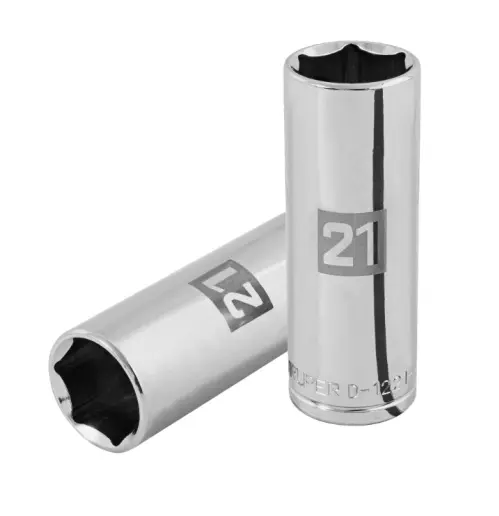 DADO LARGO DE 21 MM 6 PUNTAS CUADRO 1/2' TRUPER