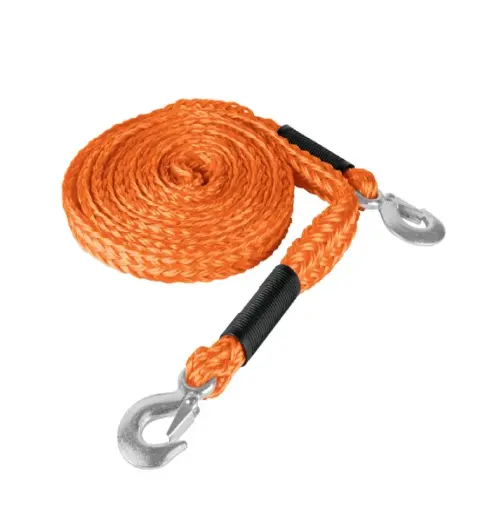 CUERDA PARA REMOLQUE CON GANCHOS 7/8'' X 4.5 M