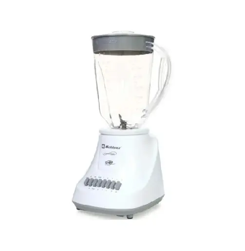 LICUADORA 400 W 10 VEL + 2 PULSOS CON VASO DE PLASTICO 1.625 LT COLOR BLANCO (SUPER DELI)