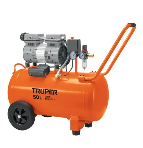 COMPRESOR DE AIRE, SILENCIOSO LIBRE DE ACEITE, 50L, 2 HP