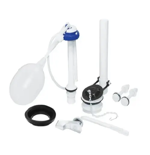 ACCESORIOS PARA WC DE PVC JUEGO DE 6 PZ