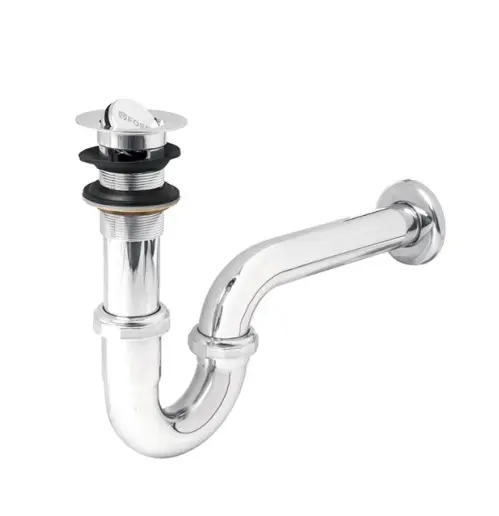 CESPOL DE LATON CROMADO 1 1/4, TIPO MONEDA PARA LAVABO