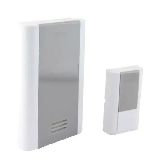 Timbre inalámbrico rectangular c/baterías, 1 control