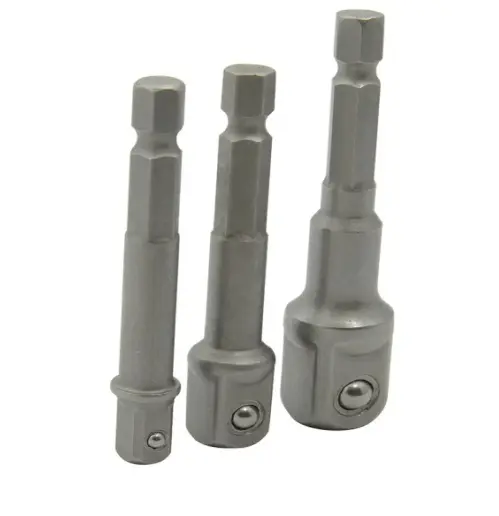 JUEGO DE PUNTAS ADAPTADORAS PARA DADO CUADRO 1/4"-3/8"-1/2"
