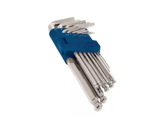 [9210 ST392107] Jgo 13 llaves allen largas mm punta bola con organizador