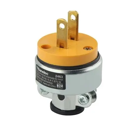 [2463 SE324634] Clavija industrial metal polarizada, granel