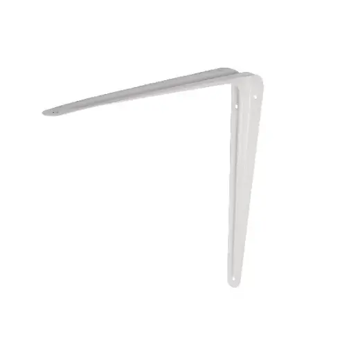 [5520 ST355201] Ménsula de acero blanca 10 x 1 2
