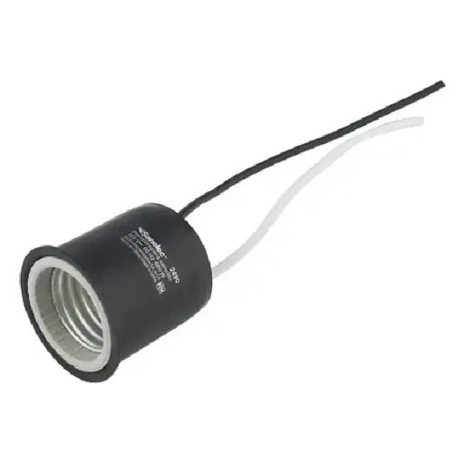 [2490 SE324900] Portalámpara sencillo para exterior caucho, granel