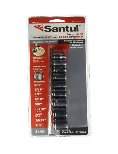 [8114 ST381149] Dados juego de 9 pzs estándar