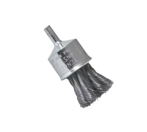 [P2 100551] CARDA BROCHA ALAMBRE TRENZADO 7/8"X0.013"X1/4" CON VASTAGO ACERO