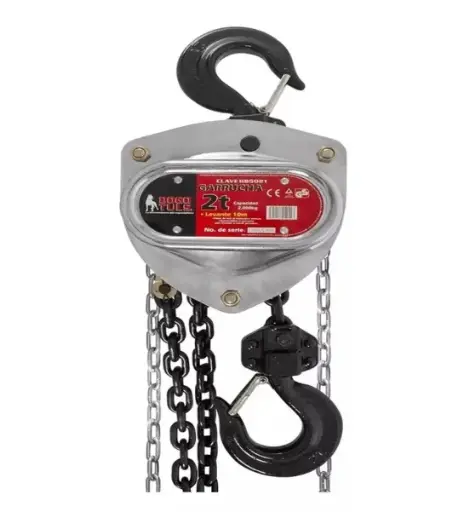 [HB5021] GARRUCHA CROMADA 2 TON X 10 M 4:1