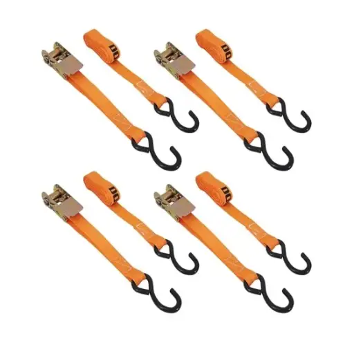 [CR5004] JGO DE 4 SUJETACARGAS 1"X3M CON MATRACA