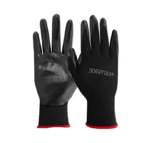 [HW3001] GUANTE NYLON PALMA NITRILO NEGRO GDE