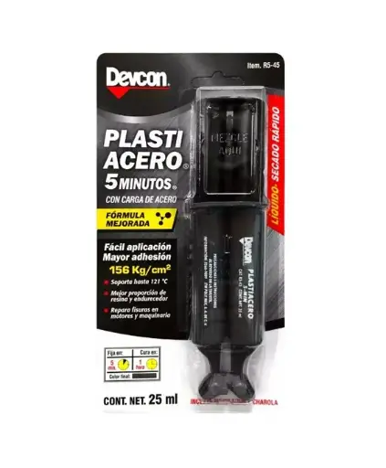 [I0 R5-45] PLASTIACERO LIQUIDO JERINGA 25 ML (0.84 OZ) 5 MINUTOS