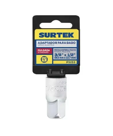 [U1 F5153] ADAPTADOR PARA DADO CUADRO 3/8" HEMBRA A 1/2" MACHO