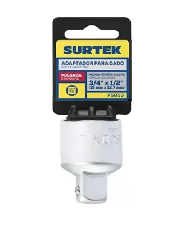 [U1 F5853] ADAPTADOR 3/4" HEMBRA A 1/2 MACHO P/DADO CUADRO 1/2"