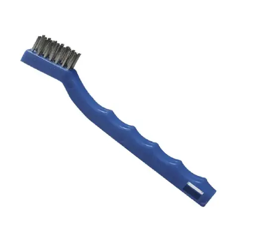[A4 1588] CEPILLO DE ALAMBRE 1/2"X0.006" 3X7 HILERAS ACERO INOXIDABLE MANGO DE PLASTICO