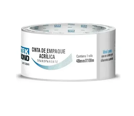 [N2 15443] CINTA EMPAQUE TEKBOND 48MMX100M TRANS